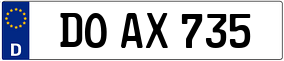 Trailer License Plate